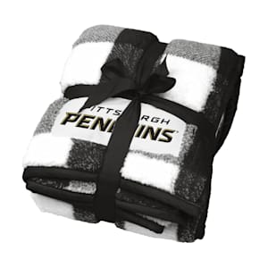 Logo Brands Buffalo Check Fleece - Pittsburgh Penguins
