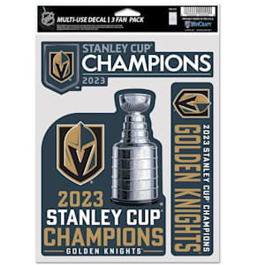 Wincraft Stanley Cup Champion Fan Decal 5.5x7.75 - Vegas Golden Knight