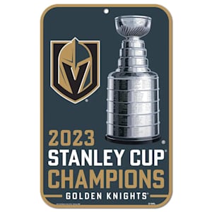 Wincraft Stanley Cup Champion Plastic Sign 11x17 - Vegas Golden Knights