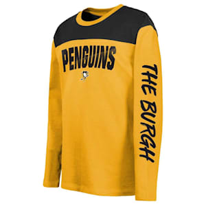 Outerstuff Unbeaten Run Long Sleeve Tee - Pittsburgh Penguins - Youth