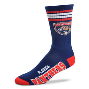 For Bare Feet 4-Stripe Deuce Crew Sock - Florida Panthers - Adult