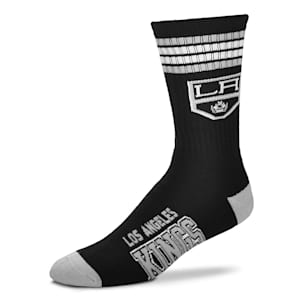 For Bare Feet 4-Stripe Deuce Crew Sock - Los Angeles Kings - Adult
