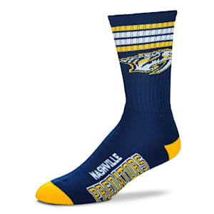 For Bare Feet 4-Stripe Deuce Crew Sock - Nashville Predators - Youth