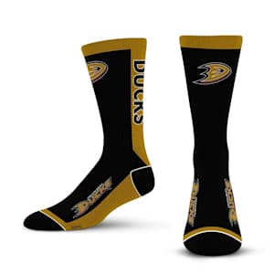 For Bare Feet MVP Crew Sock - Anaheim Ducks - Adult