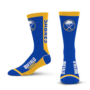 For Bare Feet MVP Crew Sock - Buffalo Sabres - Adult