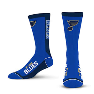 For Bare Feet MVP Crew Sock - St. Louis Blues - Adult