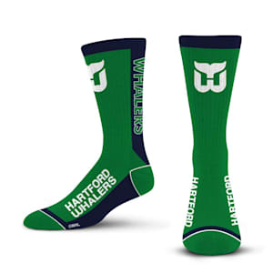 For Bare Feet MVP Crew Sock - Hartford Whalers - Adult