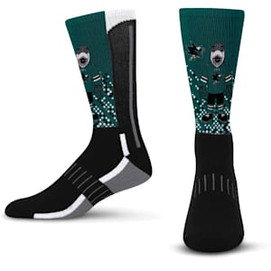 For Bare Feet Mascot Linedrive Sock - San Jose Sharks - Youth