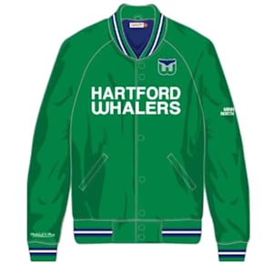 Mitchell & Ness Lightweight Satin Jacket - Hartford Whalers - Youth