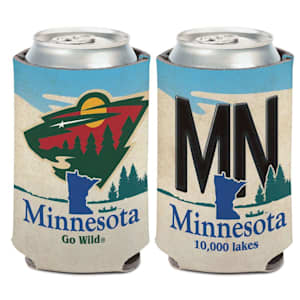 Wincraft 12oz Can Cooler License Plate - Minnesota Wild