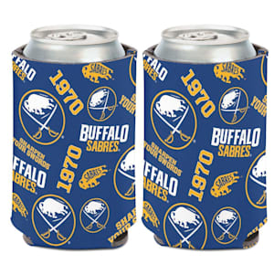 Wincraft 12oz Can Cooler Scatter Print - Buffalo Sabres
