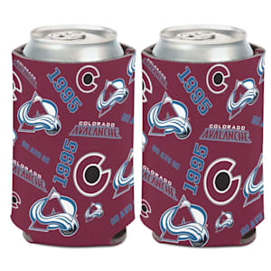 Wincraft 12oz Can Cooler Scatter Print - Colorado Avalanche