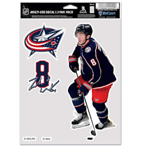 Wincraft Multi-Use Player Decal 3 Fan Pack - Columbus Blue Jackets