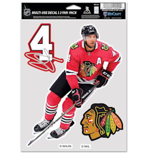 Wincraft Multi-Use Player Decal 3 Fan Pack - Chicago Blackhawks