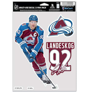Wincraft Multi-Use Player Decal 3 Fan Pack - Colorado Avalanche