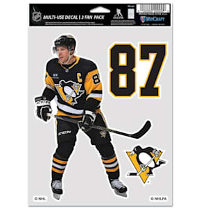 Wincraft Multi-Use Player Decal 3 Fan Pack - Pittsburgh Penguins