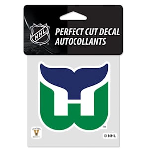 Wincraft Perfect Cut 4x4 Decal - Hartford Whalers
