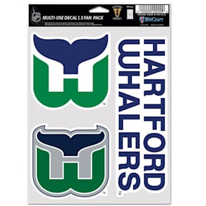 Wincraft Multi Use 3 Decal Pack - Hartford Whalers