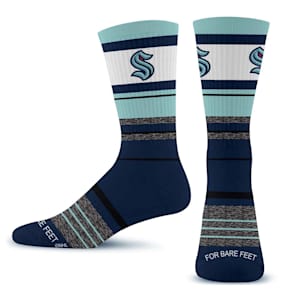 For Bare Feet Friday Crew Sock - Seattle Kraken - Adult