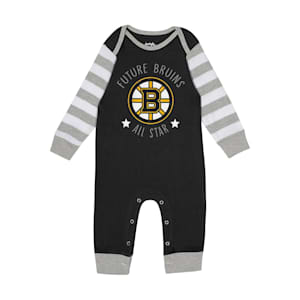 Outerstuff Big Star Long Sleeve Onesie - Boston Bruins - Infant