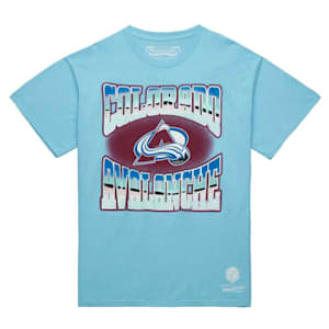 Mitchell & Ness Stateside Pastel Short Sleeve T-Shirt - Colorado Avalanche - Adult