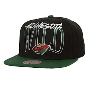 Mitchell & Ness Rise Up Snapback Hat - Minnesota Wild - Adult