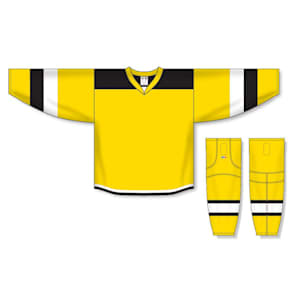 Athletic Knit H7400 Gamewear Jersey - 256 - Maize/Black/White - Custom Design