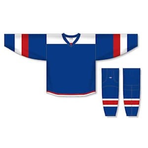Athletic Knit H7400 Gamewear Jersey - 333 - Royal/White/Red - Custom Design