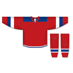 Athletic Knit H7400 Gamewear Jersey - 344 - Red/Royal/White - Custom Design