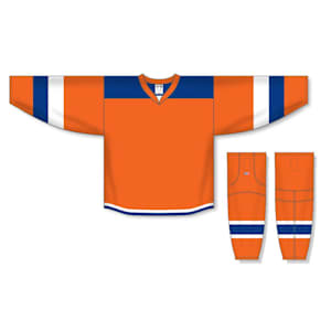 Athletic Knit H7400 Gamewear Jersey - 483 - Orange/Royal/White - Custom Design