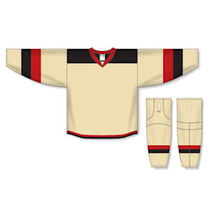 Athletic Knit H7400 Gamewear Jersey - 546 - Sand/Black/Red - Custom Design