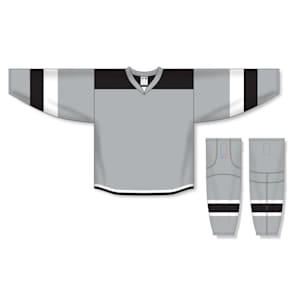 Athletic Knit H7400 Gamewear Jersey - 973 - Grey/Black/White - Custom Design