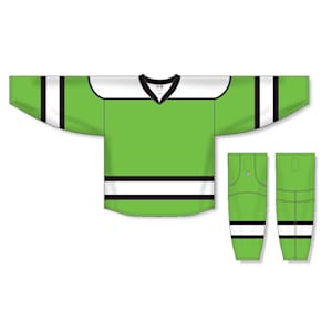 Athletic Knit H7500 Gamewear Jersey - 107 - Lime Green/White/Black - Custom Design