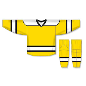 Athletic Knit H7500 Gamewear Jersey - 256 - Maize/White/Black - Custom Design