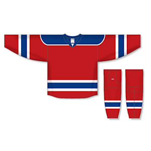 Athletic Knit H7500 Gamewear Jersey - 344 - Red/Royal/White - Custom Design
