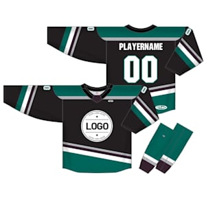 Athletic Knit NHL Sublimated Hockey Jersey - Anaheim Ducks - ANA496B - Custom Design