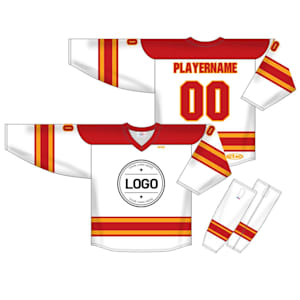 Athletic Knit NHL Sublimated Hockey Jersey - Calgary Flames - CAL472B - Custom Design