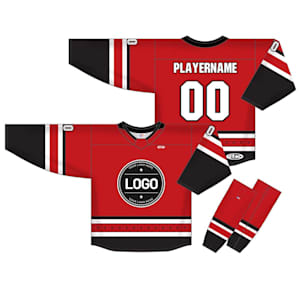 Athletic Knit NHL Sublimated Hockey Jersey - Carolina Hurricanes - CAR532B - Custom Design