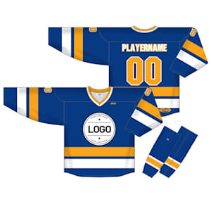Athletic Knit NHL Sublimated Hockey Jersey - Charlestown Chiefs - CHA387B - Custom Design