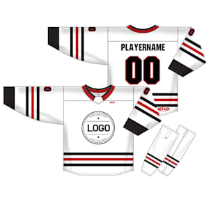 Athletic Knit NHL Sublimated Hockey Jersey - Chicago Blackhawks - CHI495B - Custom Design