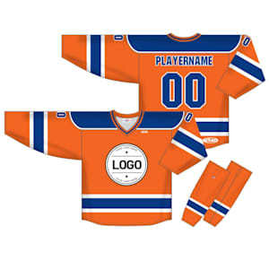 Athletic Knit NHL Sublimated Hockey Jersey - Edmonton Oilers - EDM738B - Custom Design
