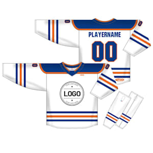 Athletic Knit NHL Sublimated Hockey Jersey - Edmonton Oilers - EDM878B - Custom Design