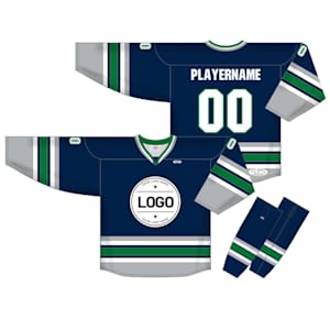 Athletic Knit NHL Sublimated Hockey Jersey - Hartford Whalers - HAR957B - Custom Design