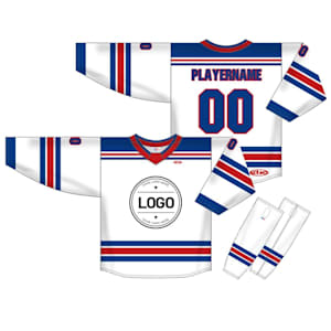 Athletic Knit NHL Sublimated Hockey Jersey - New York Rangers - NYR535B - Custom Design