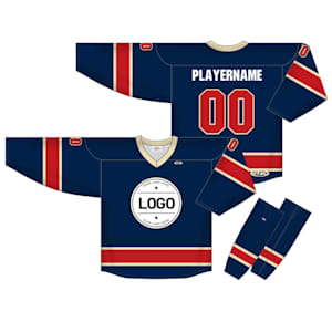Athletic Knit NHL Sublimated Hockey Jersey - New York Rangers - NYR868B - Custom Design