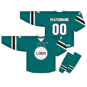 Athletic Knit NHL Sublimated Hockey Jersey - San Jose Sharks - SAN466B - Custom Design