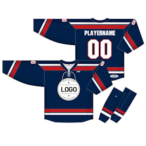 Athletic Knit NHL Sublimated Hockey Jersey - USA - USA861B - Custom Design