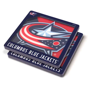 YouTheFan 3D Logo Series Coaster - Columbus Blue Jackets