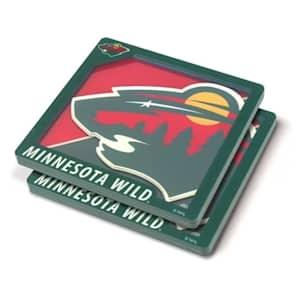 YouTheFan 3D Logo Series Coaster - Minnesota Wild