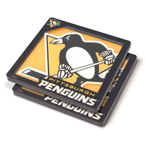 YouTheFan 3D Logo Series Coaster - Pittsburgh Penguins